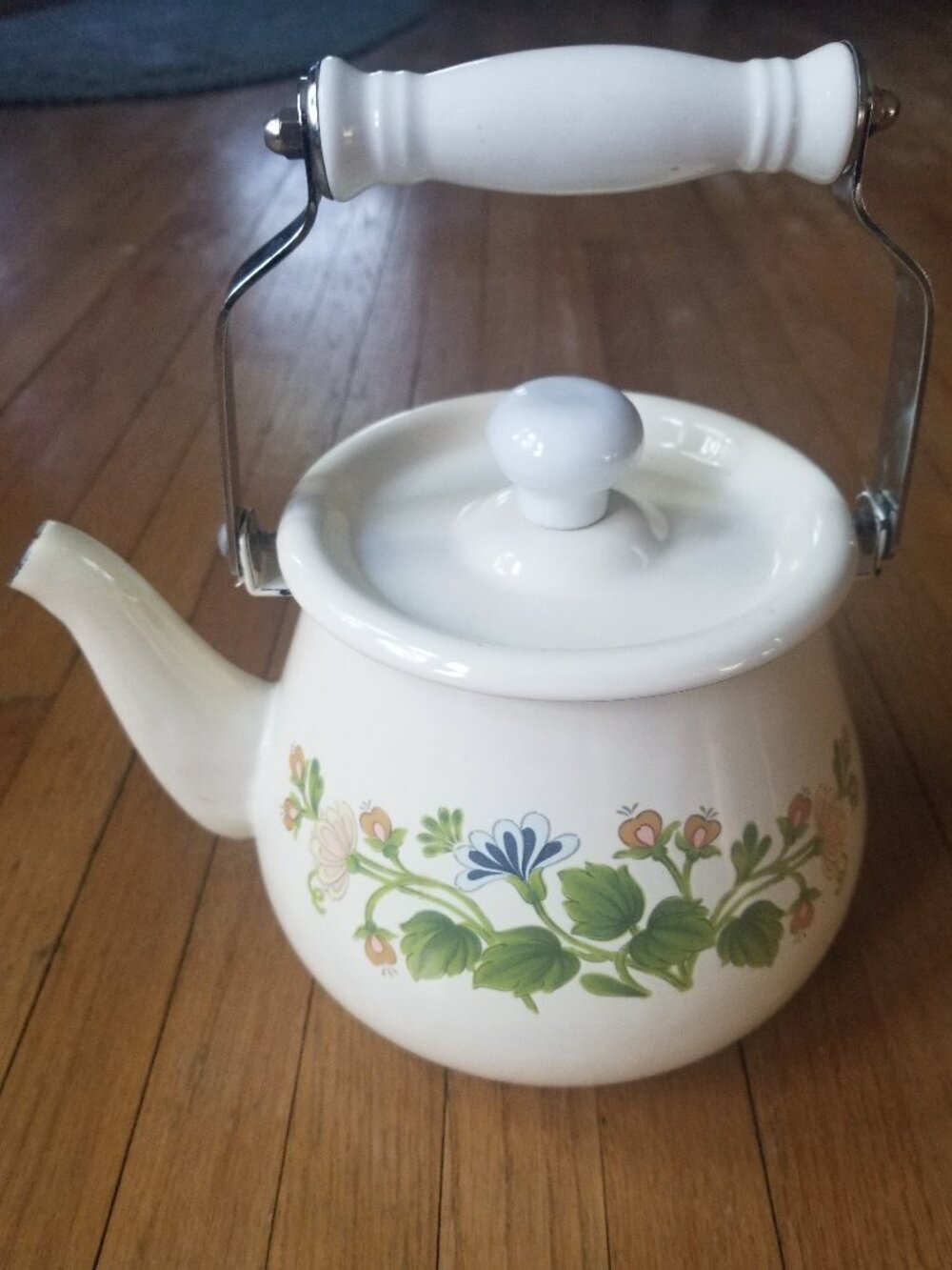 Vintage Enamel Teapot by Kobe